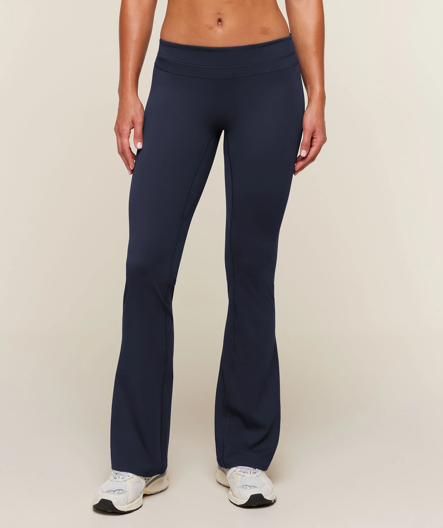 Whitney Mid-Rise Mini Flare Regular Leggings in Blue