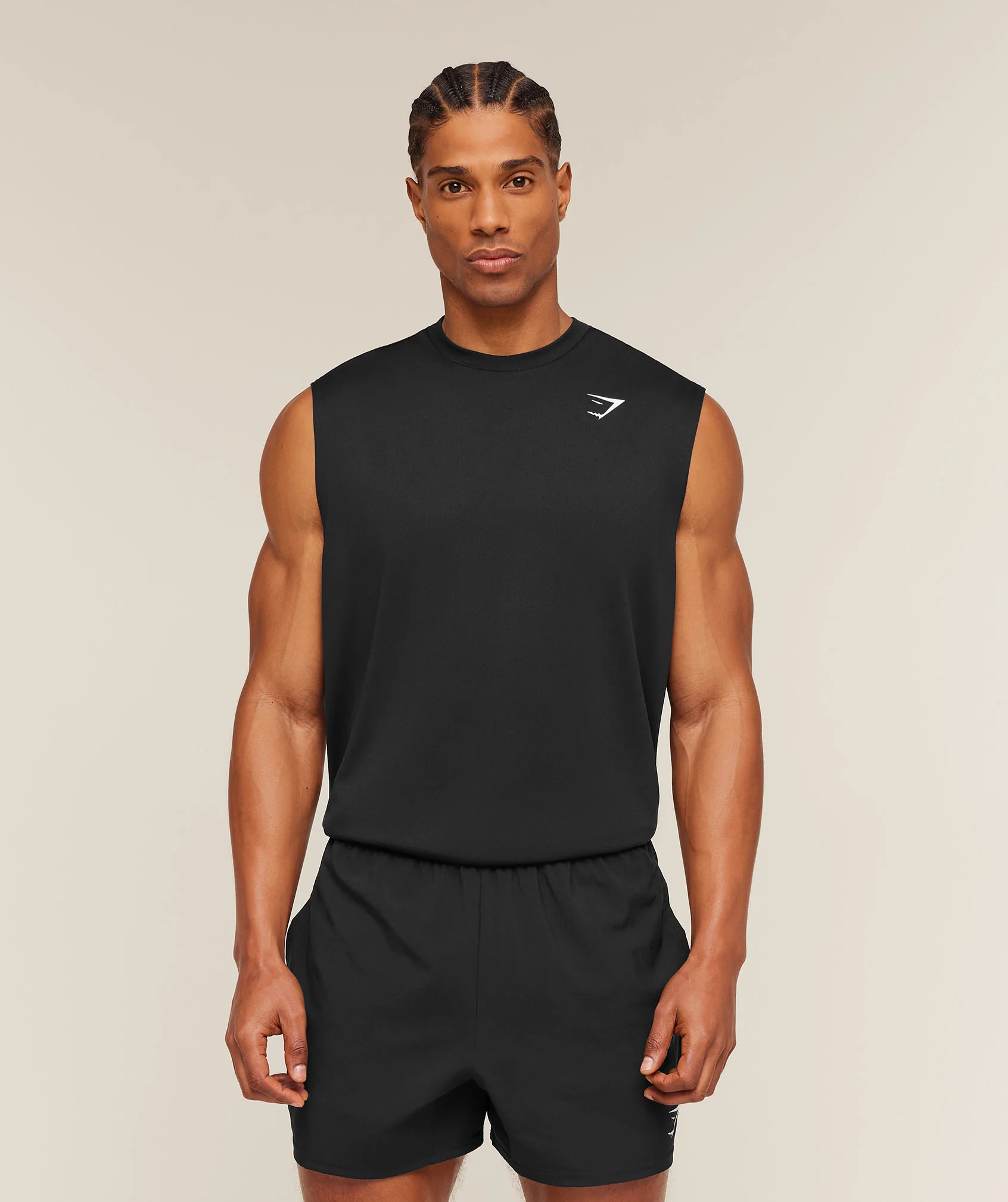 Gymshark Arrival Oversized Performance Tank in Black