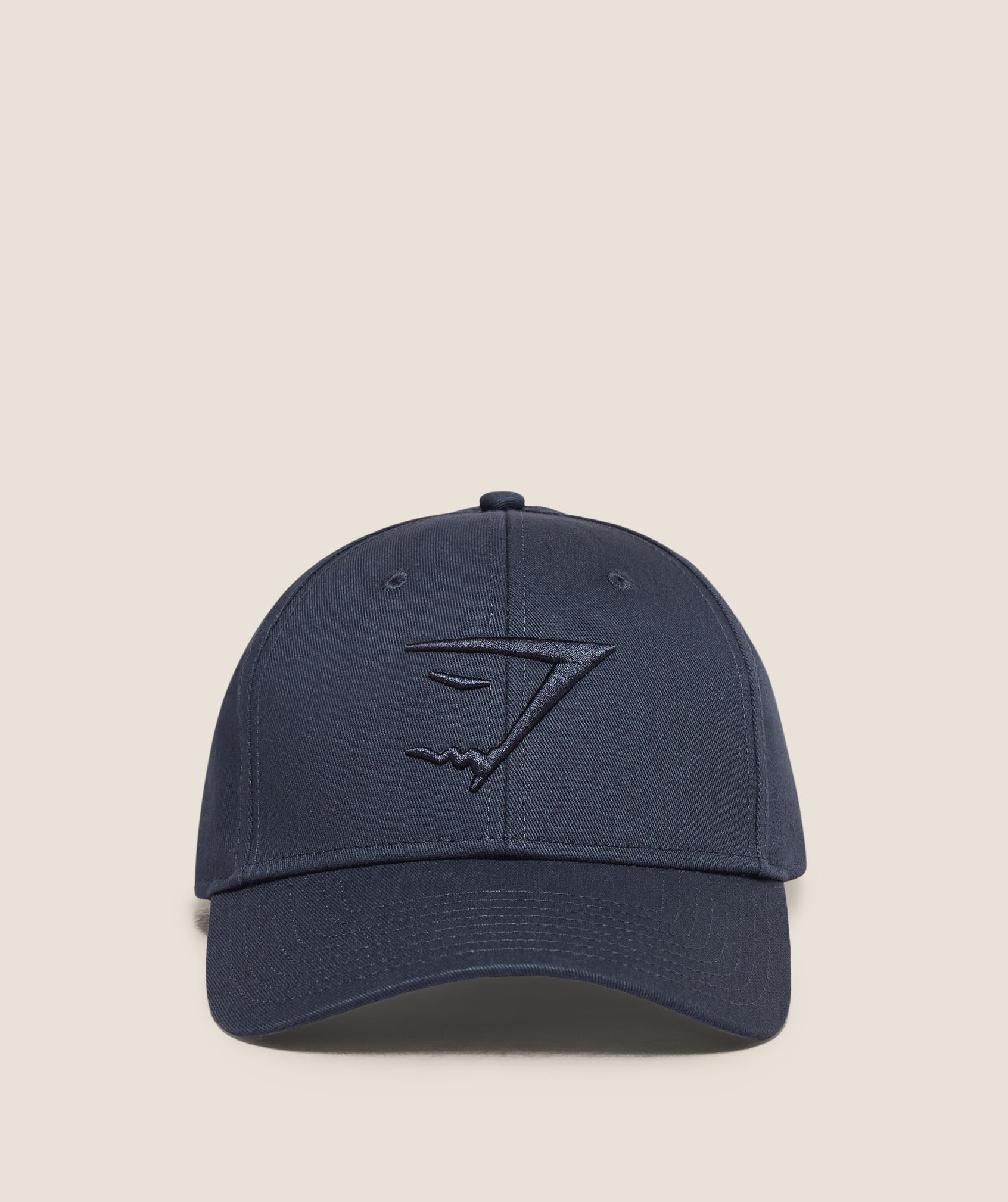 Sharkhead Cap with Curved Peak and Embroidered Logo