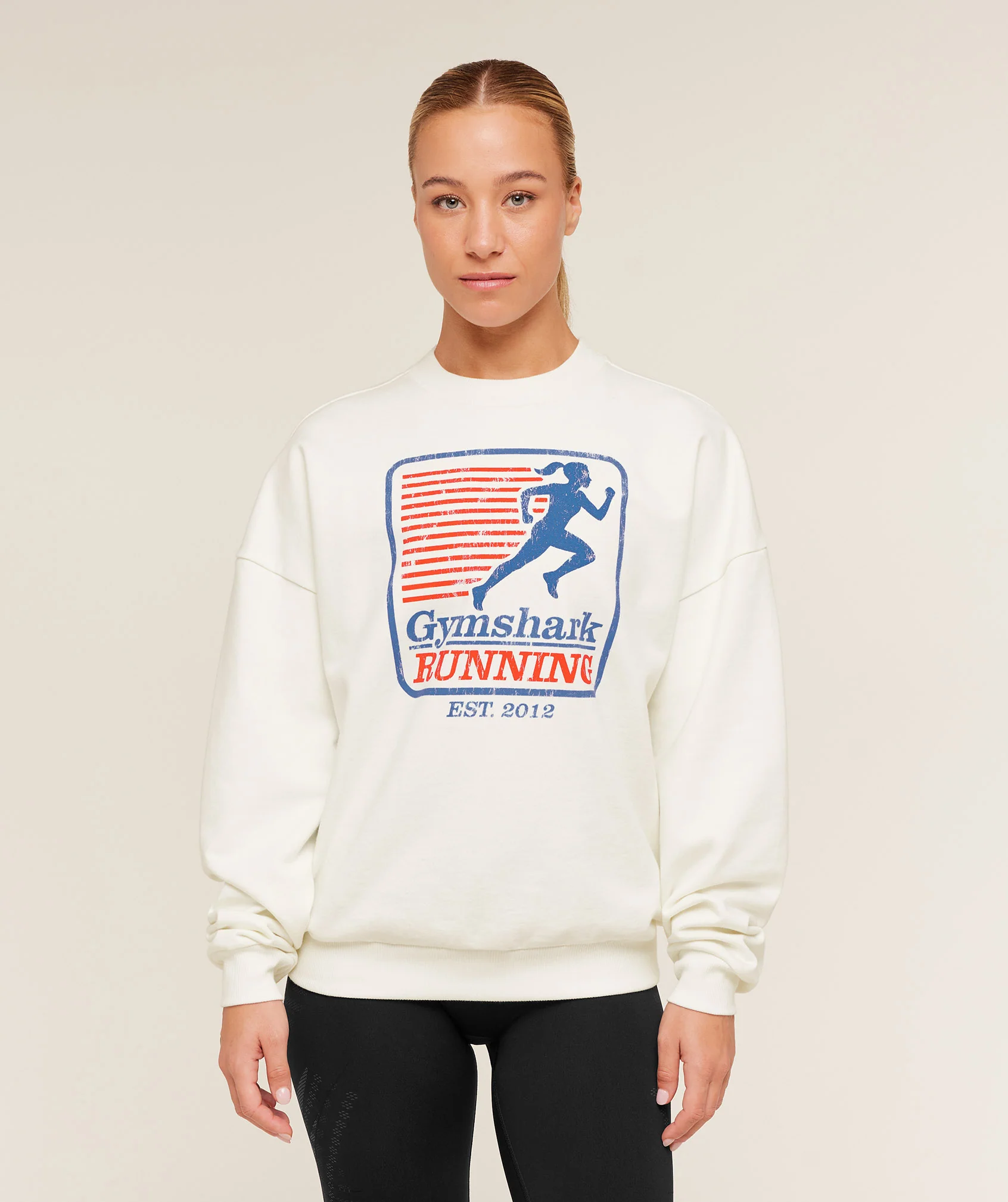 Gymshark Run Club Graphic Sweatshirt Oversized Pullover