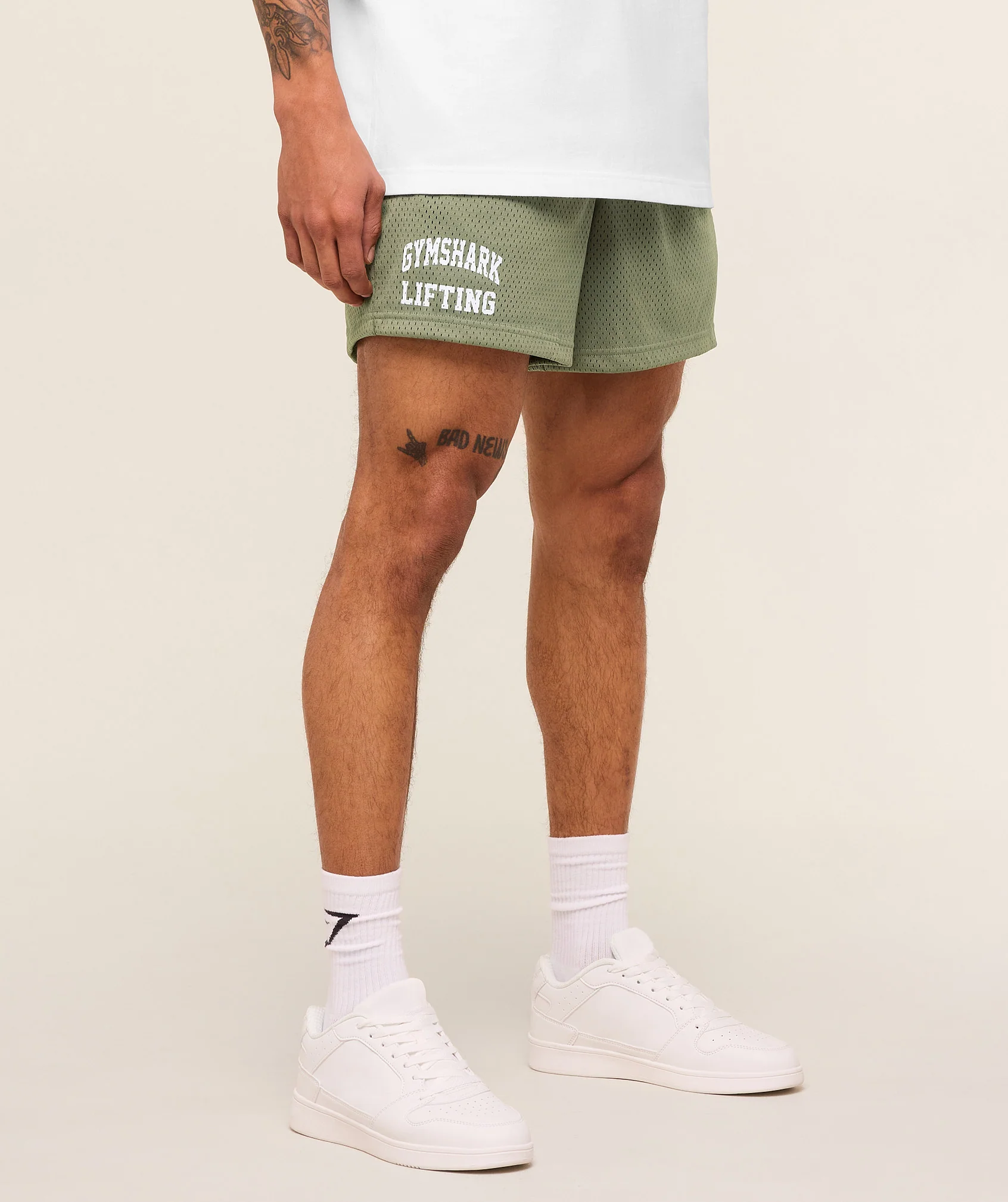 Lifting Mesh 5" Shorts with Retro Gymshark Graphics