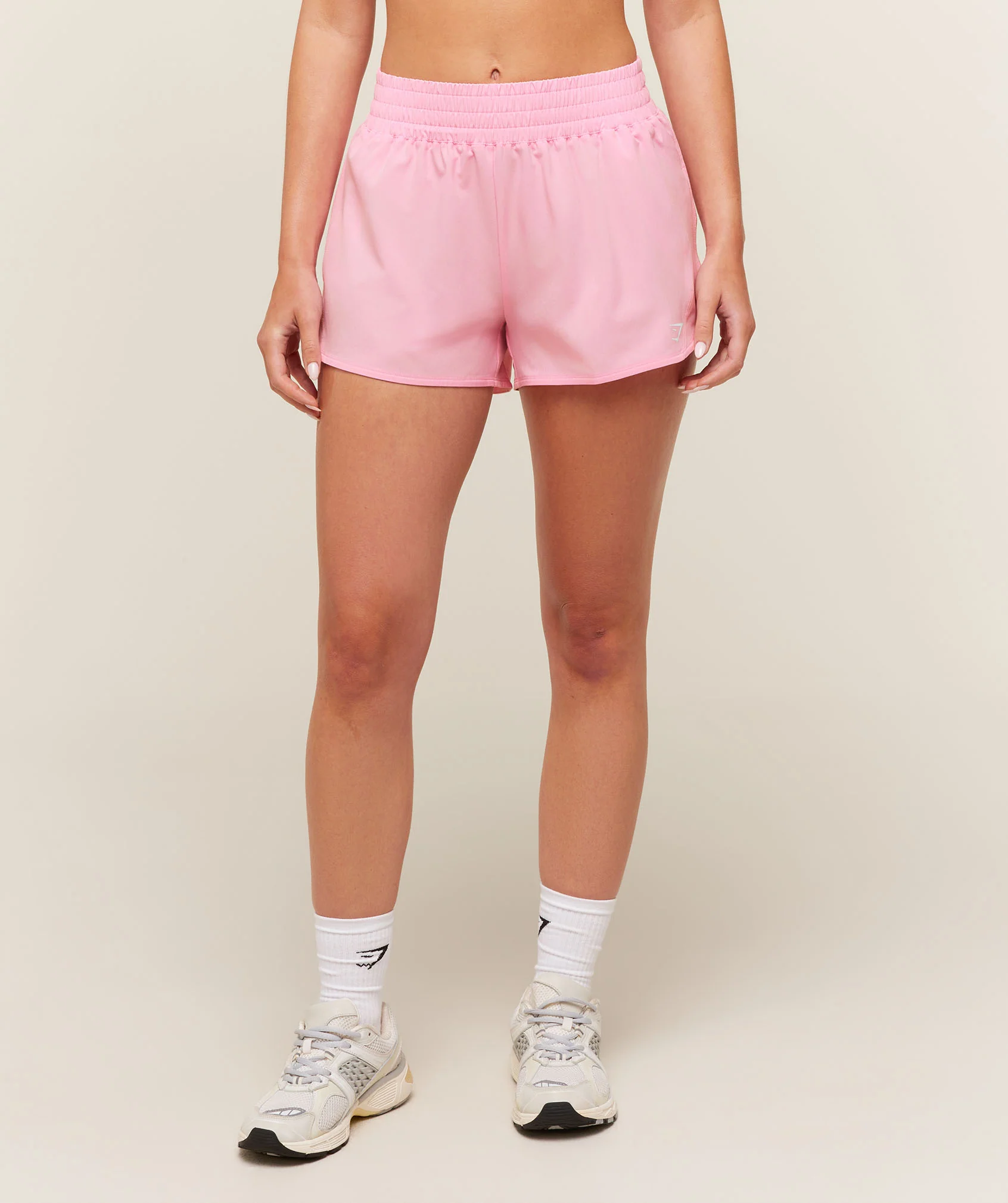 Gymshark Campus Woven Shorts Pink High Waisted Rest Day Shorts