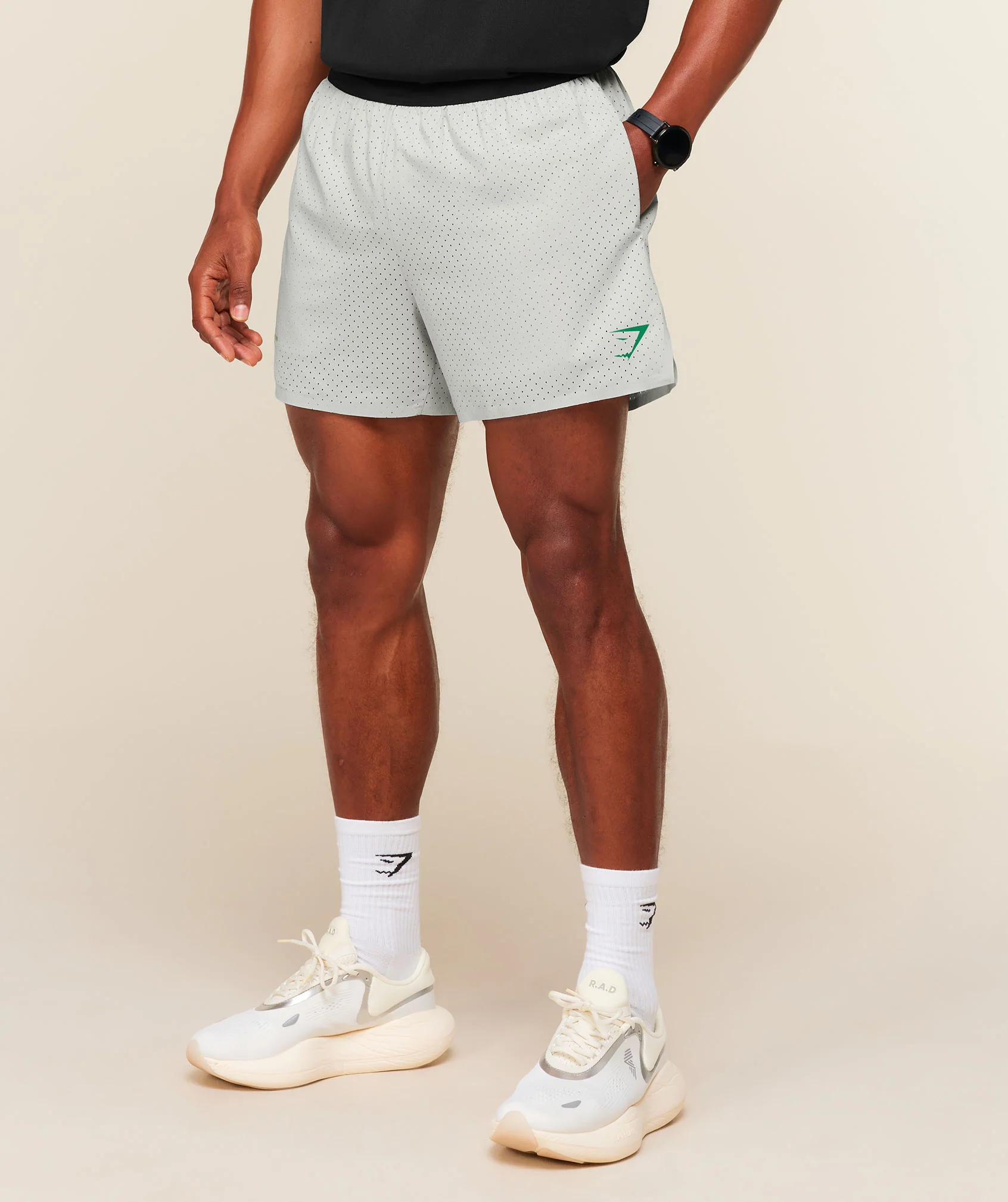 Gymshark Conditioning Club 4 Inch Shorts for Lifting and Running in Grey