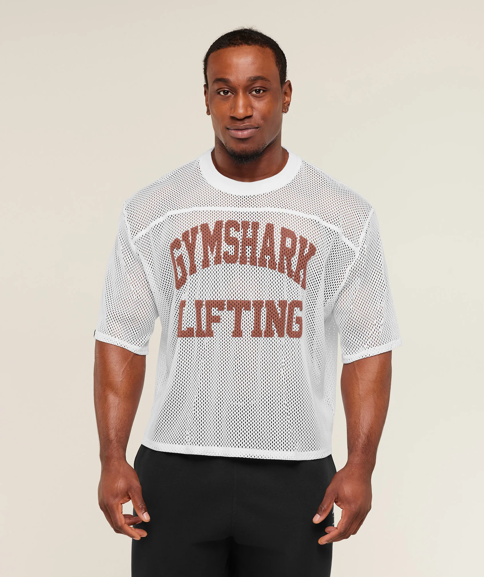 Gymshark Mesh Oversized T-Shirt in White