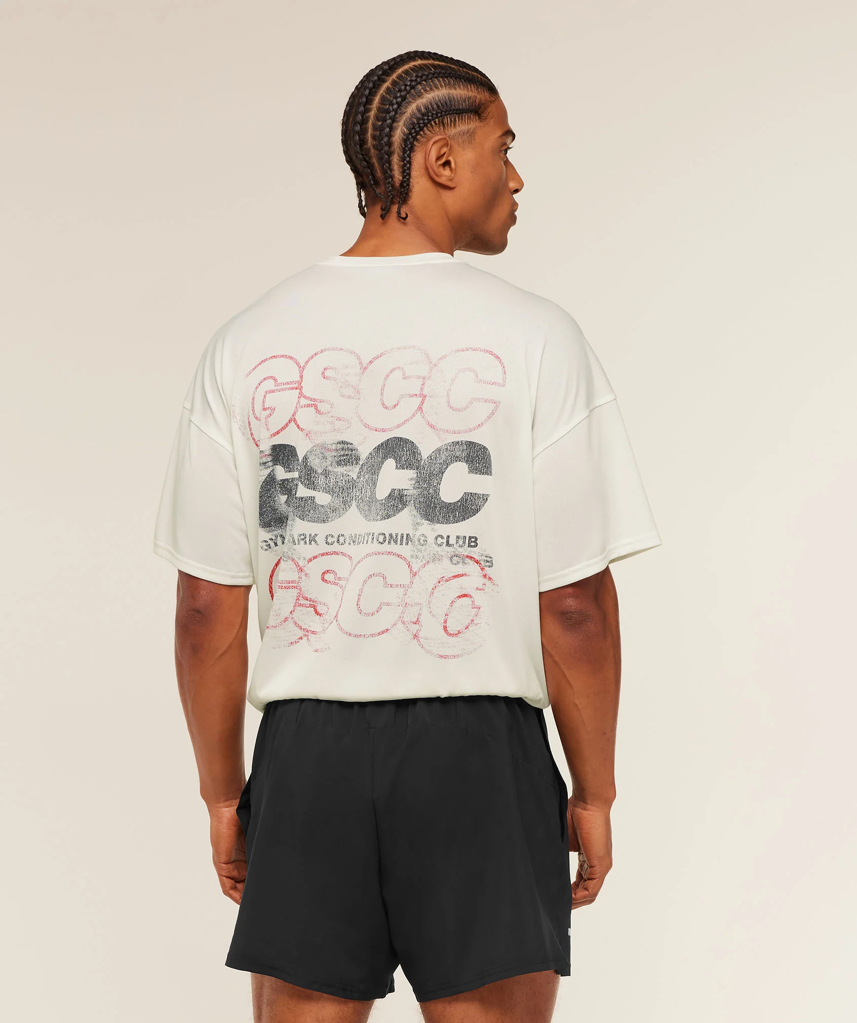 GSCC Graphic T-Shirt Oversized Gym Tee with Back Print